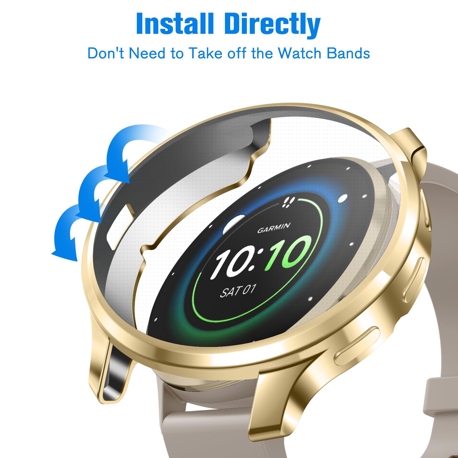 Simpeak 5-Pcs Coque Compatible Pour Garmin Venu 3 45mm