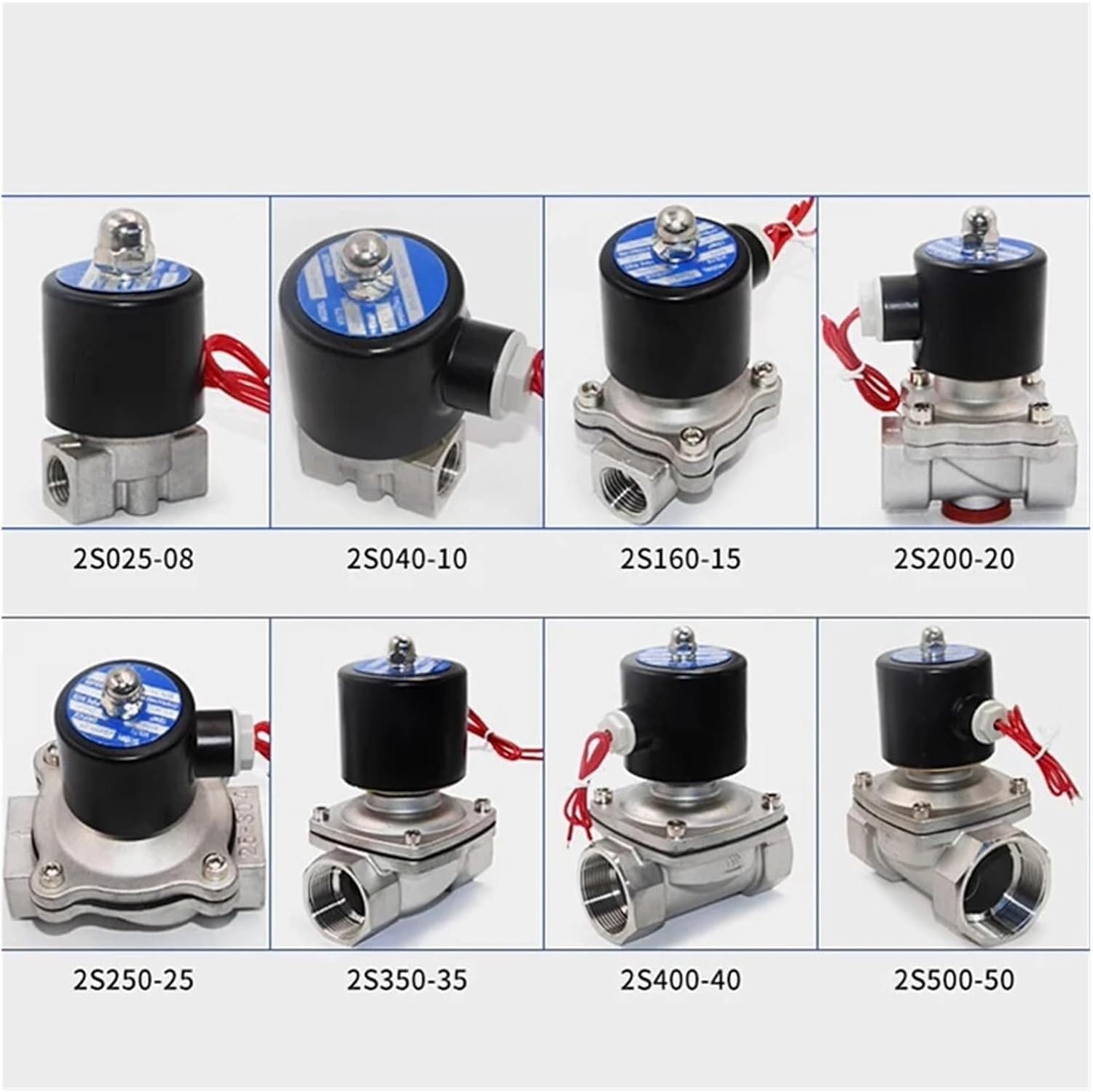 Zawór elektromagnetyczny ze stali nierdzewnej 2S200-20 — normalnie zamknięty zawór sterujący wodą do systemów 24 V i 220 V(220v)