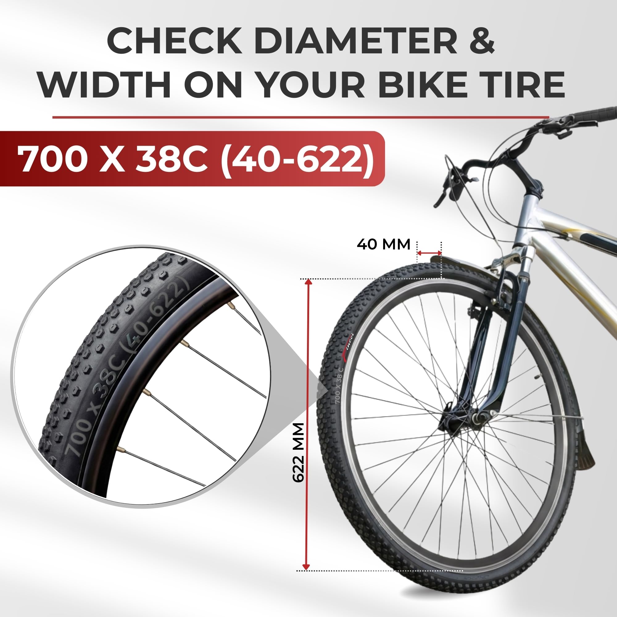 Amazon | Fincci ペア 700 x 38c タイヤ 40-622 1mm パンク防止保護 Amazon | Fincci ペア 700 x 38c タイヤ 40-622 1mm パンク防止保護