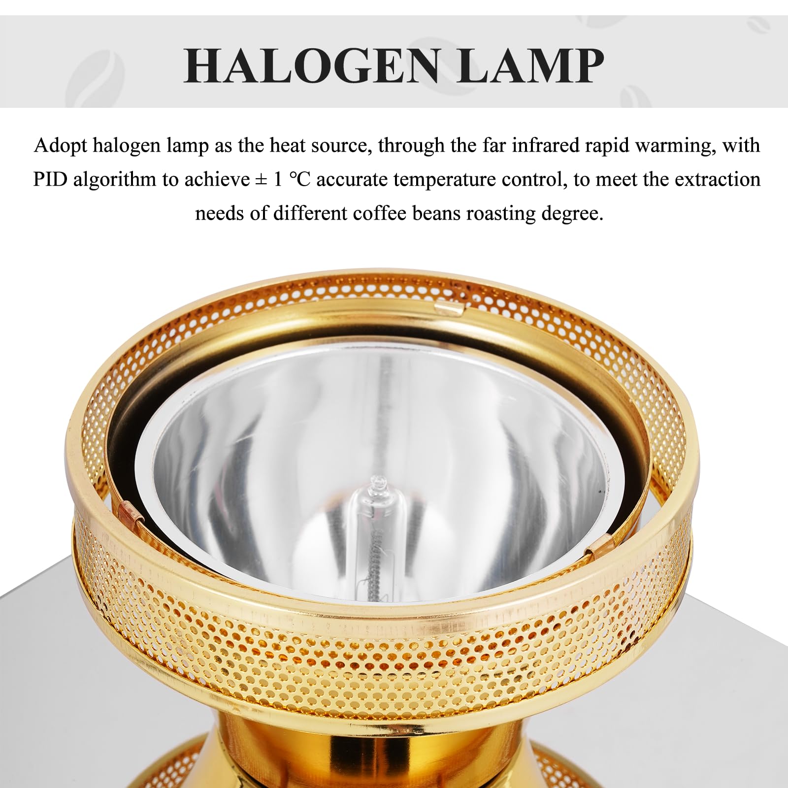 Calentador de haz halógeno Quemador de café sifón halógeno Calentador para cafetera Syphon 110V 4
