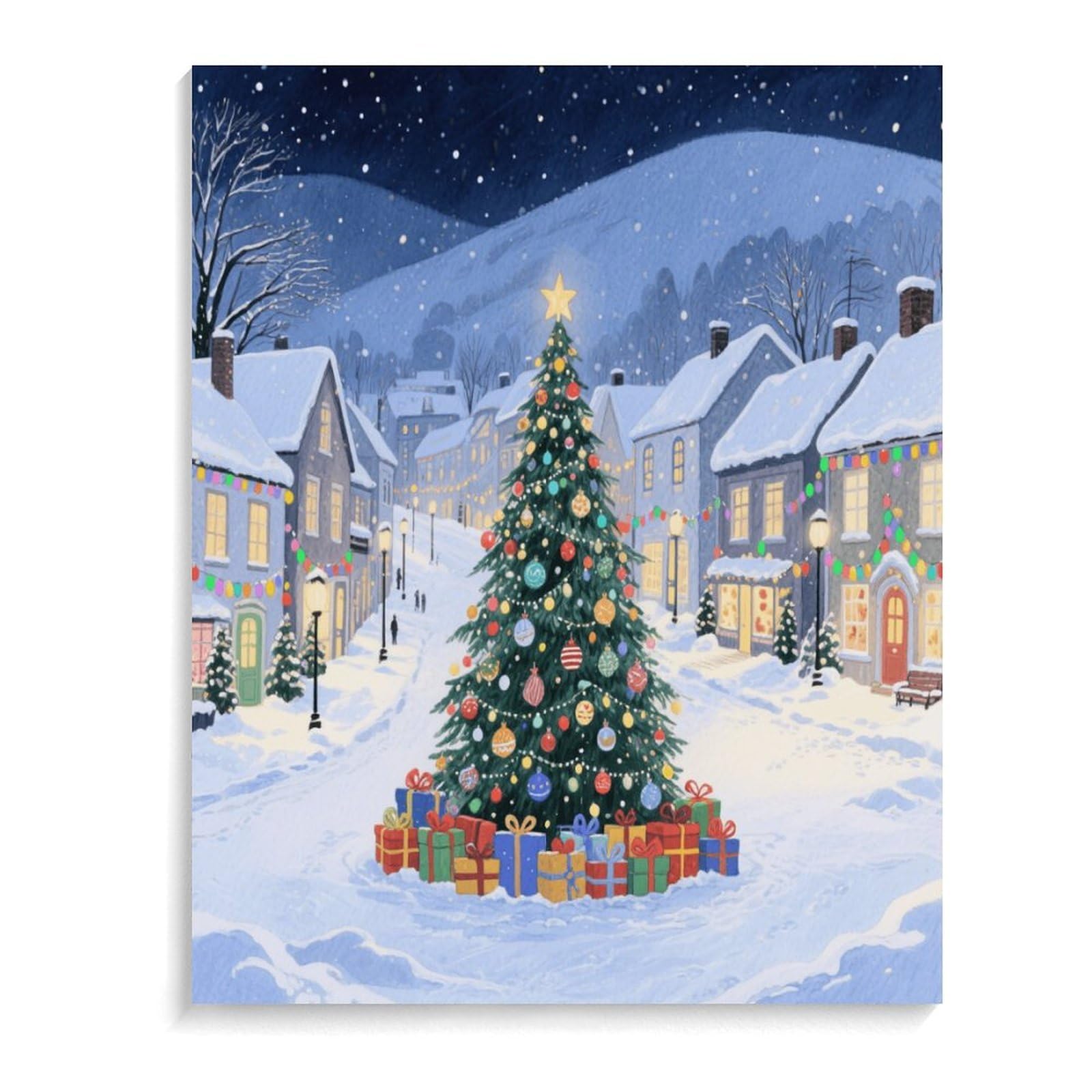 KOAYUBFC Malen-nach-Zahlen-Set für Erwachsene, Anfänger, Erwachsene, Malen nach Zahlen, Kits auf Leinwand, Acryl-Ölfarben, Gemälde mit Pinseln als Geschenk, Wanddekoration