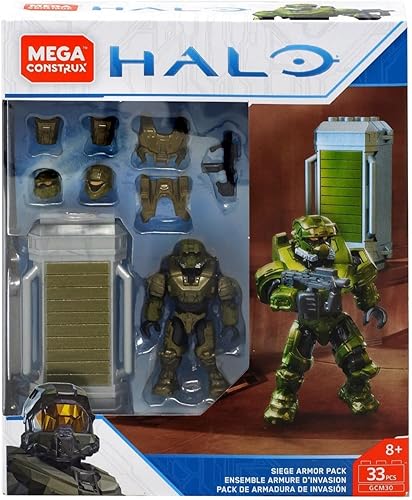 Mega Construx Halo Active Camo Power Pack, Verde metalizado, Multicolor