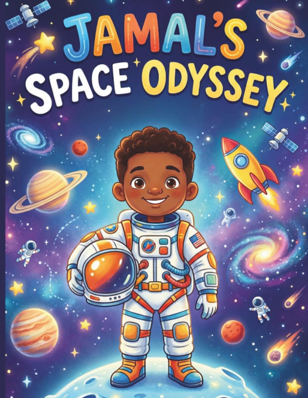 Jamal's Space Odyssey: An Astronaut Coloring Book for Boys.: An Empowering Black Boy Space Adventure Coloring Book. (Olivia and Friends)