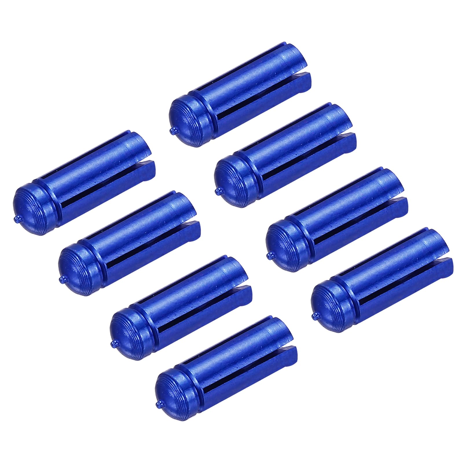 PATIKIL Dart Flight Protectors, 8 Pack Aluminum Alloy Dart Wing Savers Fixed 90 Degrees Wing Corrector for Steel & Plastic Flights, Blue
