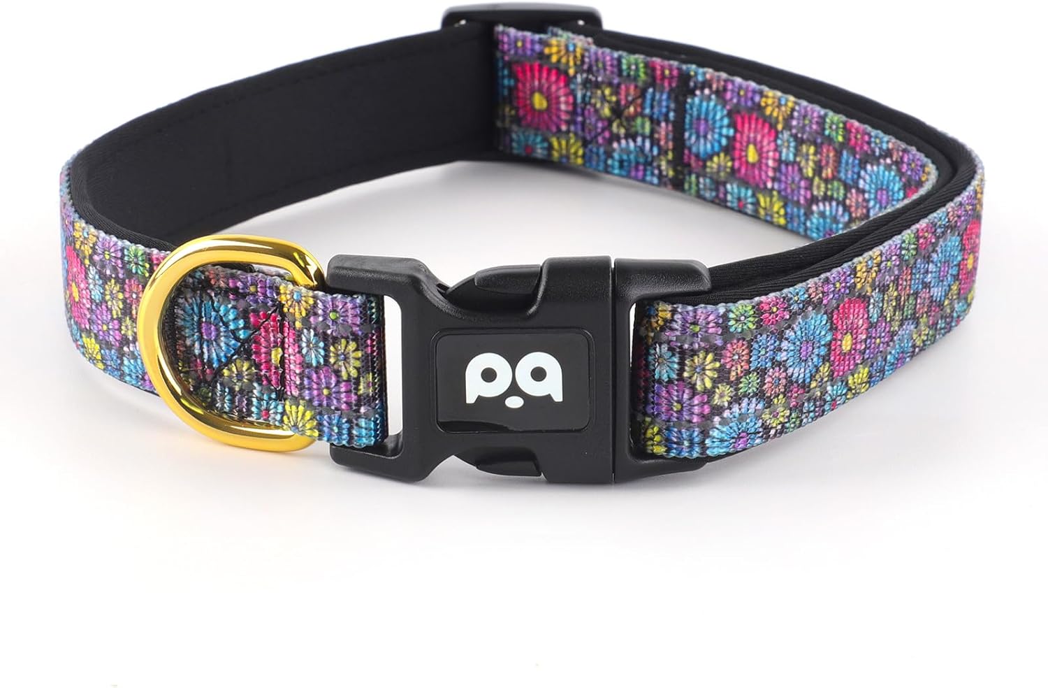 QQPETS Reflective Dog Collar with Soft Neoprene Padded Breathable Nylon Pet Collar Adjustable for Small Medium Large Dogs