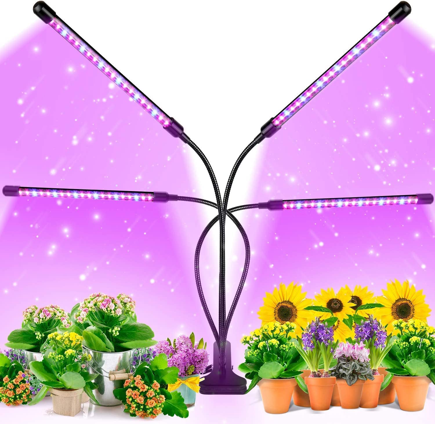 Linist Metal Grow Light, 80W, 80 Led 9 Dimmable Levels Plant Grow Lights For Indoor Plants With Red Blue Spectrum, Adjustable 3-9 -12H Timer, 3 Switch Modes (B0BB8G12N4) Amazon Price History, Amazon Price Tracker