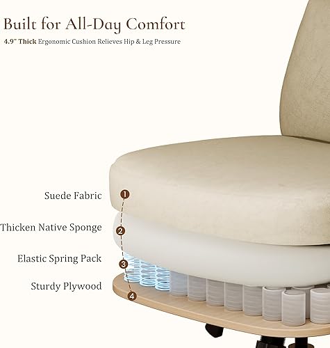 Miniatura 5 de EUREKA ERGONOMIC Sillas de escritorio de oficina en casa, silla ergonómica para computadora con respaldo alto, silla de oficina ejecutiva con