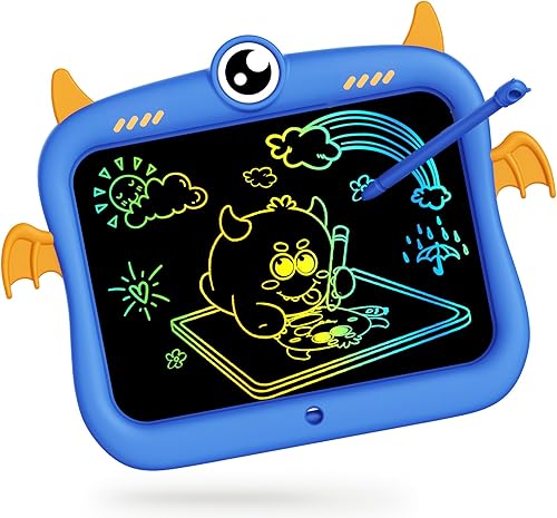 TEKFUN Tableta de escritura LCD para niños, tableta de dibujo de 8.5 pulgadas, sin ensuciar, ahorra papel, almohadilla de dibujo colorida para