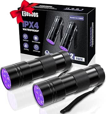 Lampe Torche LED 3 Couleurs + UV – Rechargeable USB, Aluminium, 5V, Idéale Extérieur