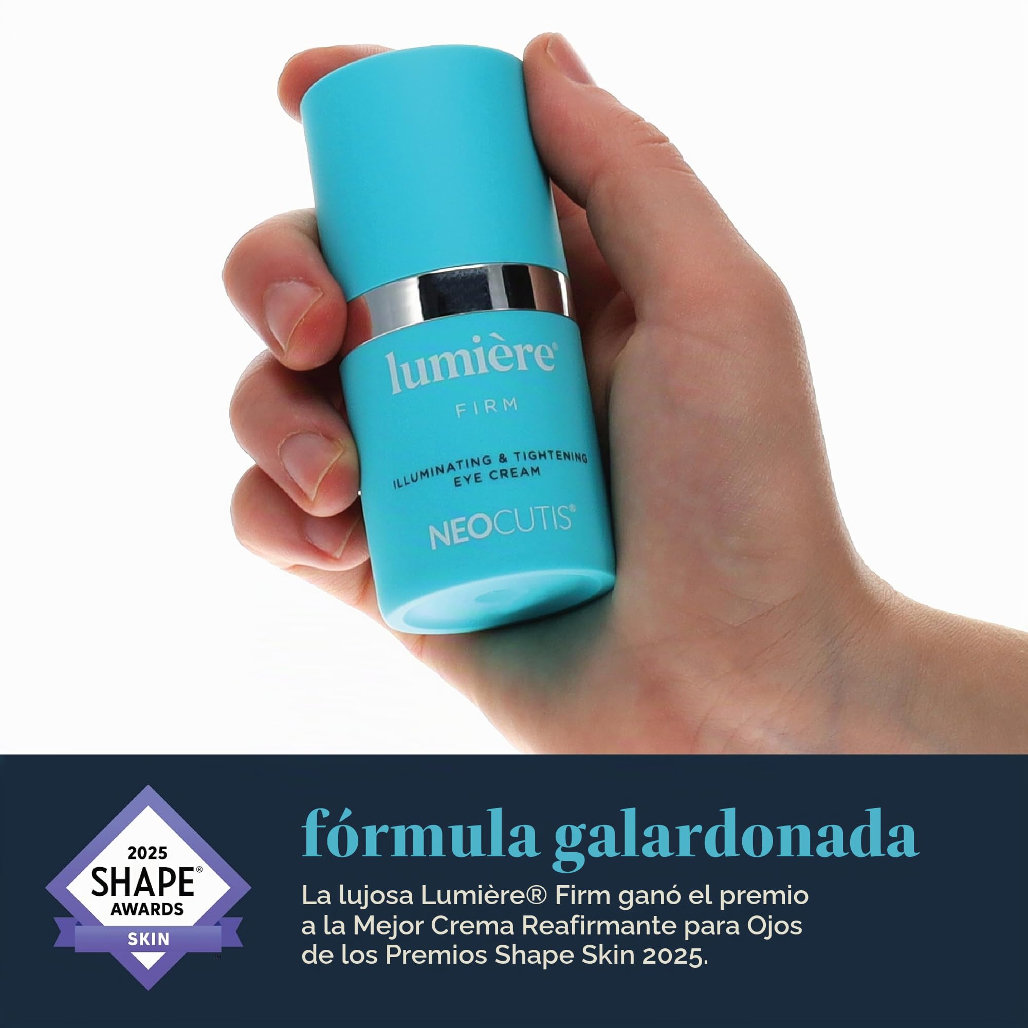 NEOCUTIS Lumiere Firm - Crema de ojos iluminadora y reafirmante, antienvejecimiento, ilumina, hidrata y calma, para prevenir ojeras, hinchazón y arrugas, apta para viajes, 15 ml