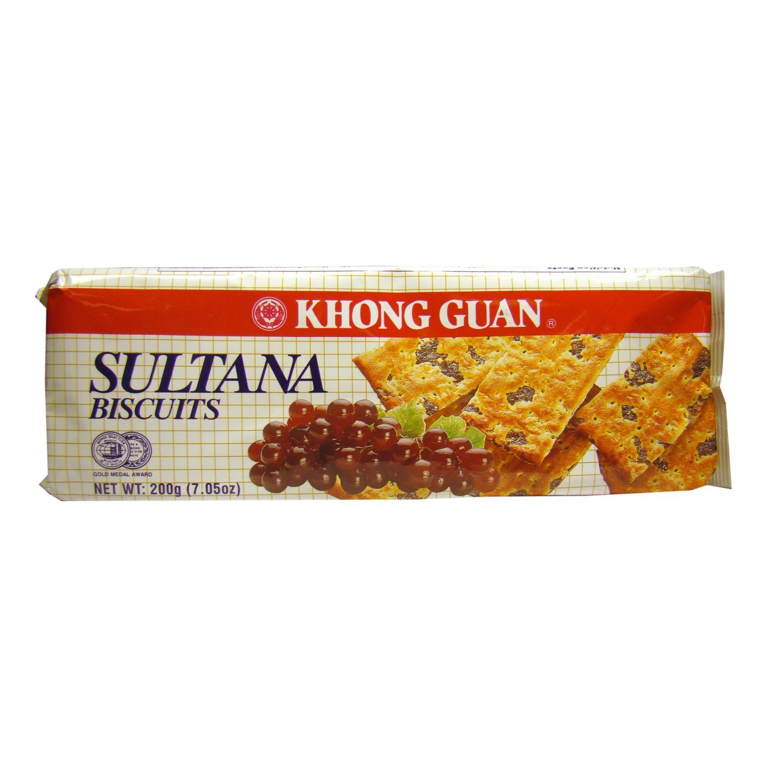 Khong Guan Sultana Biscuits 7.05 Oz (Pack of 1) + One NineChef Spoon