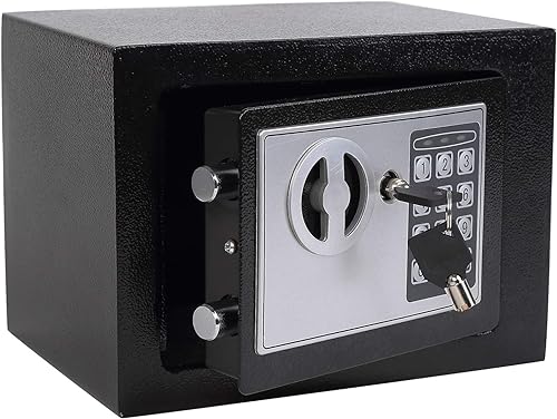 Miniatura 10 de Yuanshikj Caja de seguridad digital electrónica de lujo con teclado, para hogar, oficina, hotel, negocios, joyas, pistola, almacenamiento de
