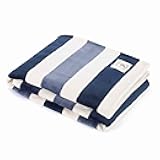 Nautica - Blanket, Ultra-Soft Plush Fleece Blanket for Bed or Couch, Lightweight Micro Flannel Throw Blanket for Year Round Comfort (Awning Stripe Blue, 50