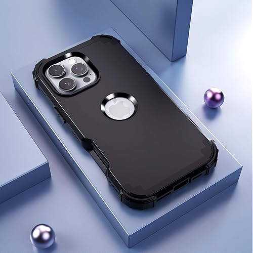 Miniatura 3 de IDweel Funda para iPhone 16 Pro Max con protector de pantalla, 3 en 1, a prueba de golpes, delgada, híbrida, resistente, cubierta de policarbonato