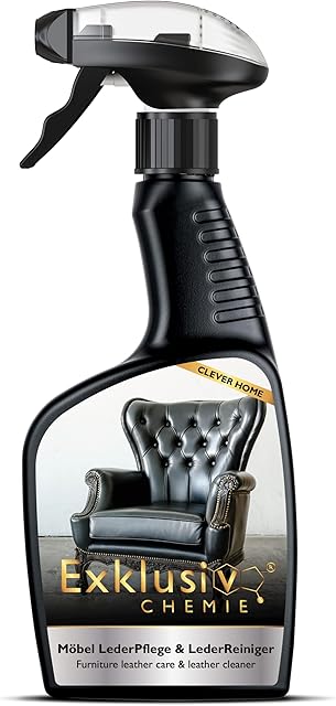 Exklusiv Chemie® Pielęgnacja i czyszczenie skóry dla mebli | Furniture Care | Leather Care | Leather Polish do mebli skórzanych, sof i kanap skórzanych | 500 ML