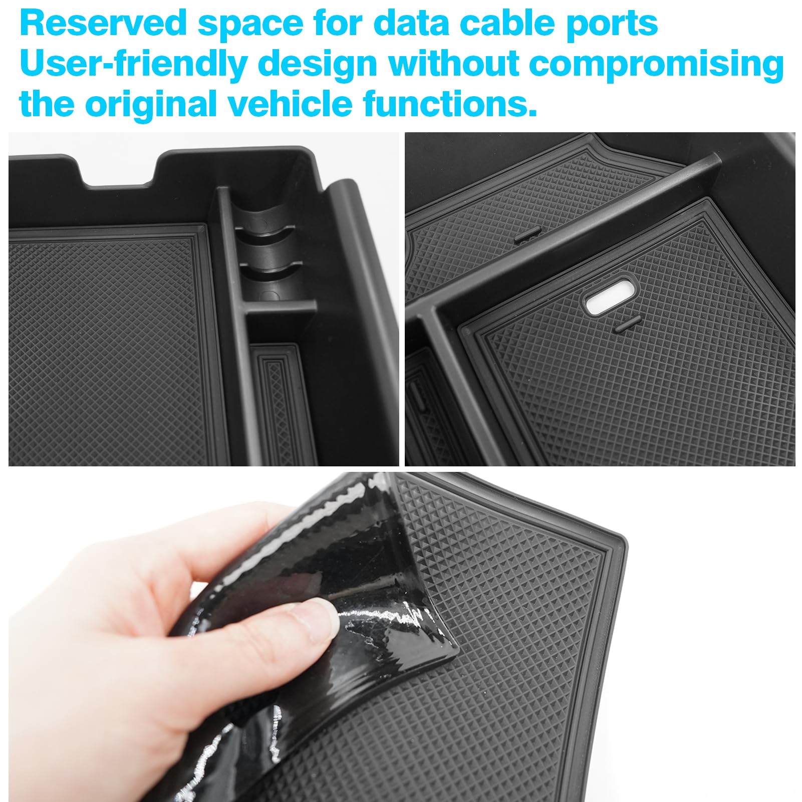 TTCR-II Compatible con Caja de Almacenamiento de Consola Central BMW X3 G45 2025 2026, G45 Consola Central Organizador, X3 Plug-In Hybrid xDrive Central Organizador Bandeja Accesorios Interiores BMW