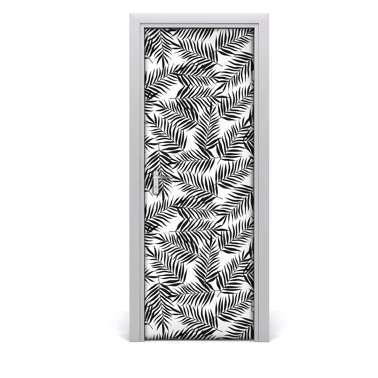 Autocollant de porte auto-adhésive rouleau floral 85x200cm mural