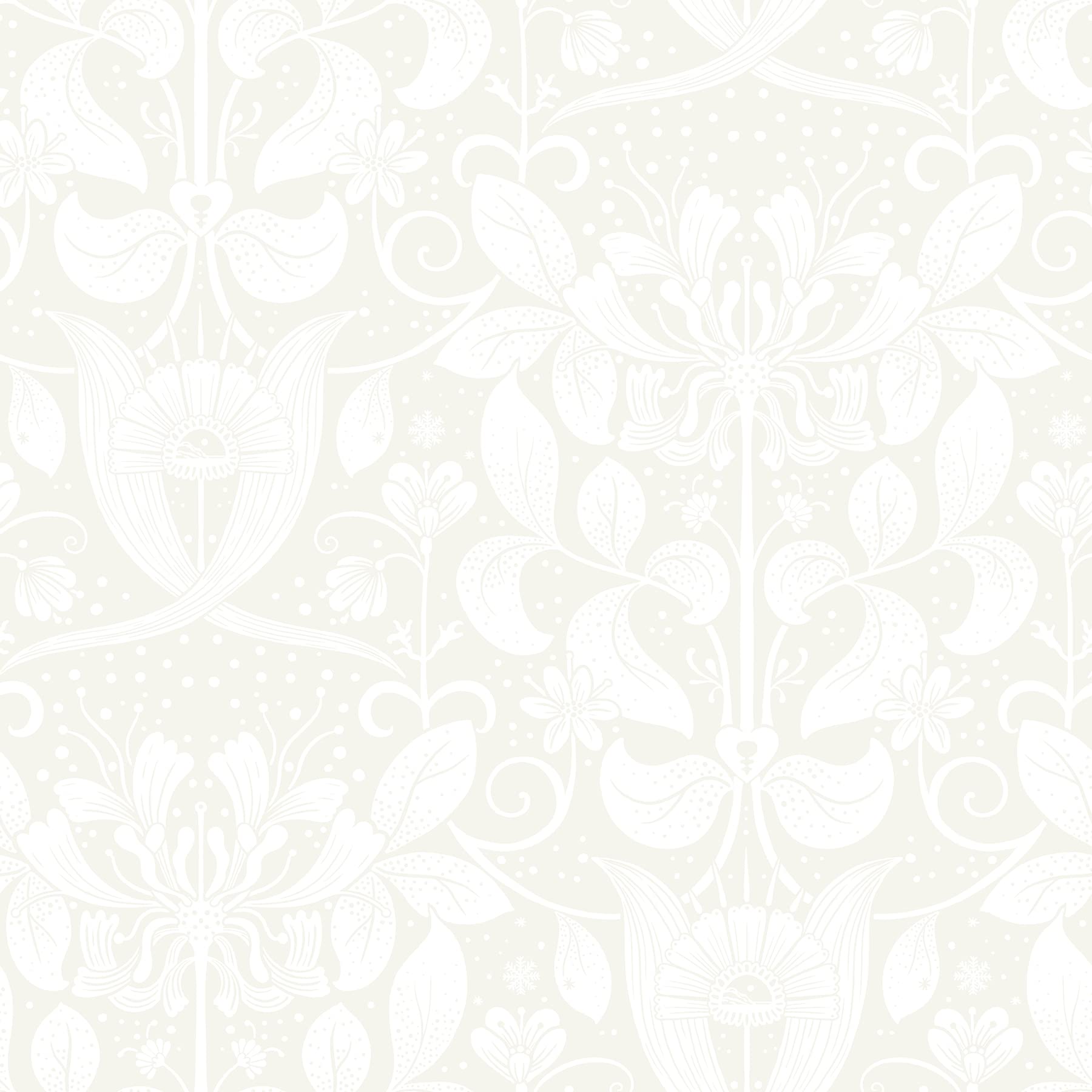 Lorient, Berit Bone Floral Crest 33 ft L X 20.9 in W, Wallpaper.