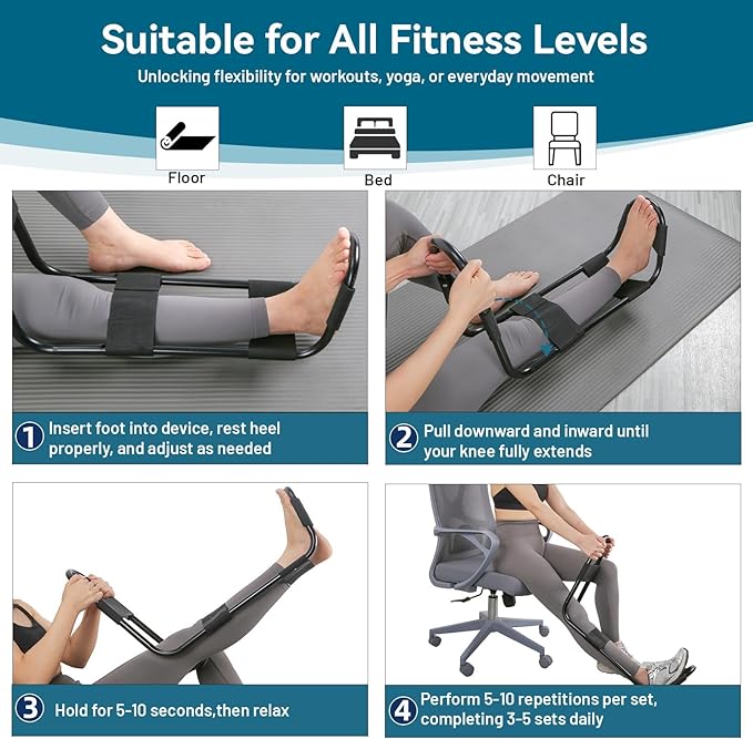 Estirador de Isquiotibiales, Dispositivo de Extensión de Rodilla miniatura 6