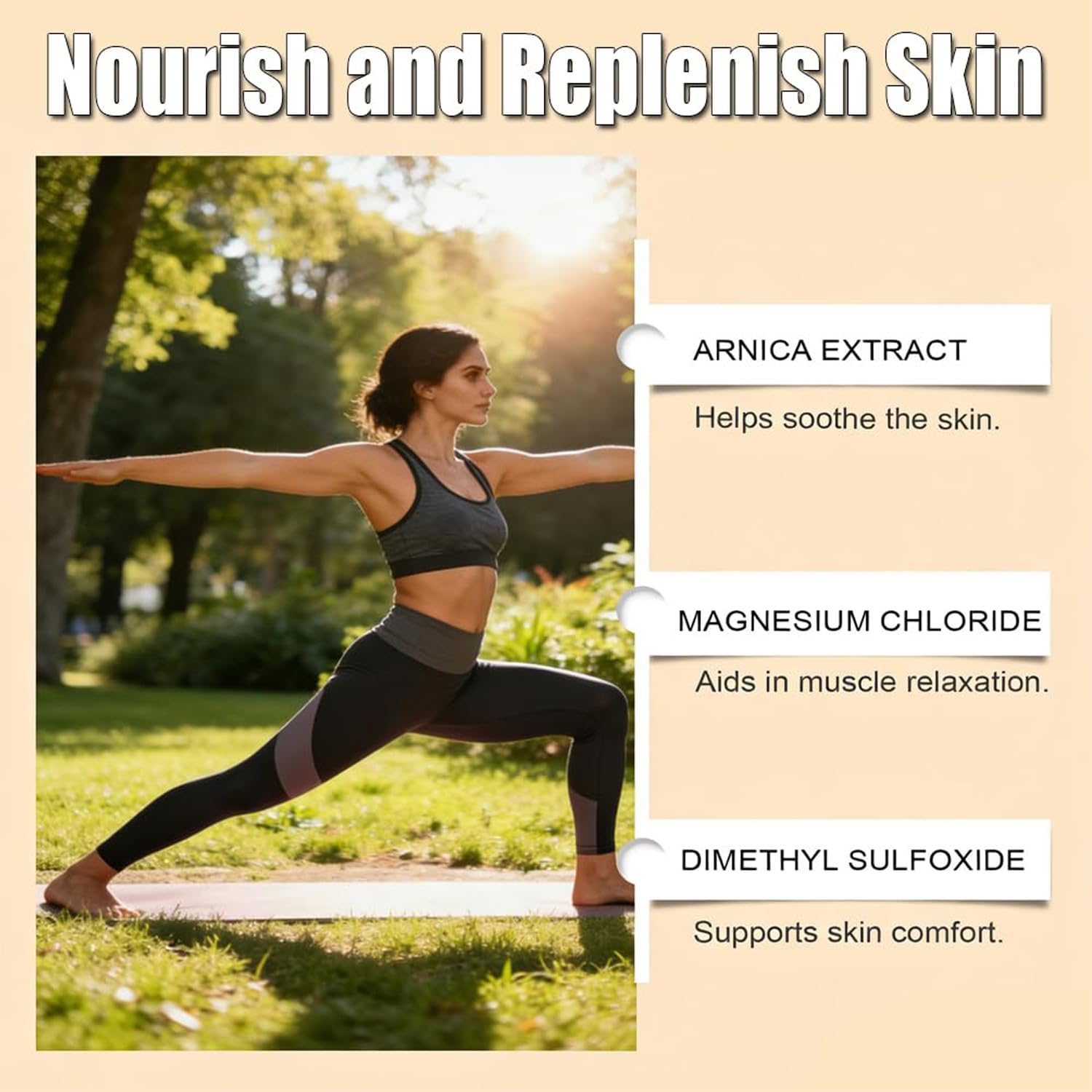 Total Relief Magnesium Cream - Nerve Relief Magnesium Cream with MSM & Arnica,Total ReliefCream for Muscle Relaxation, Soothes Nerves & Daily Soothing Support, Deep Hydration,50g/1.76oz - 5