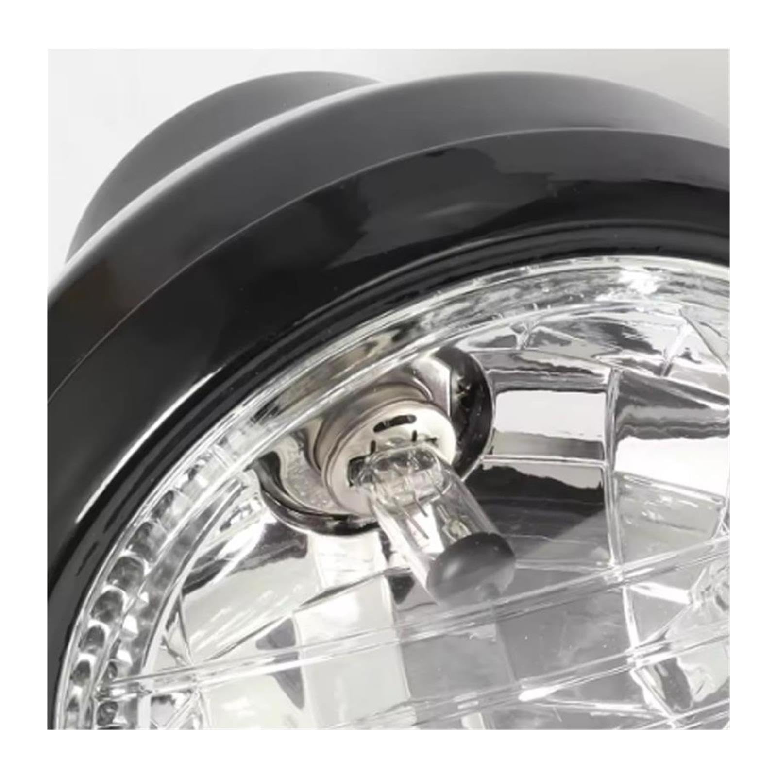 Uniwersalny reflektor motocyklowy halogenowy 7 cali 35W H4