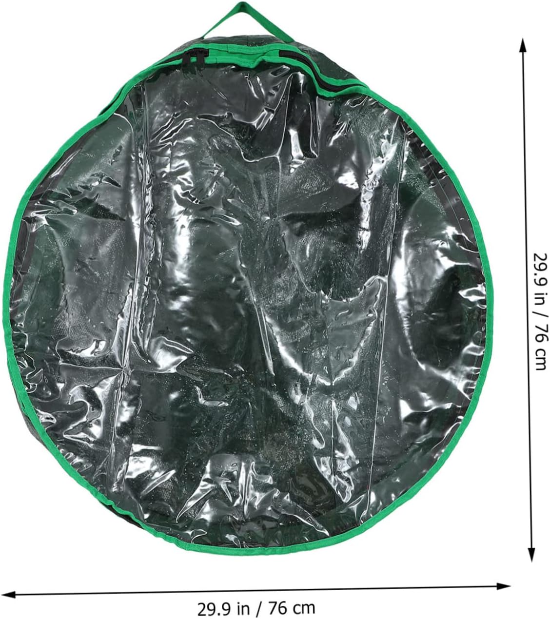 PRETYZOOM 1pc Christmas Wreath Storage Bag Holiday Container Window for Easy Viewing for Organizing Christmas Decorations and Garlands