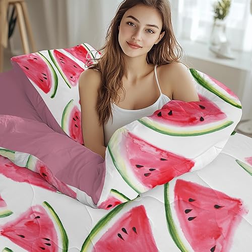 Miniatura 48 de Juego de cama individual de 8 piezas con edredón y sábanas en una bolsa para niños y niñas en una bolsa - Linda ropa de cama de animales de granja