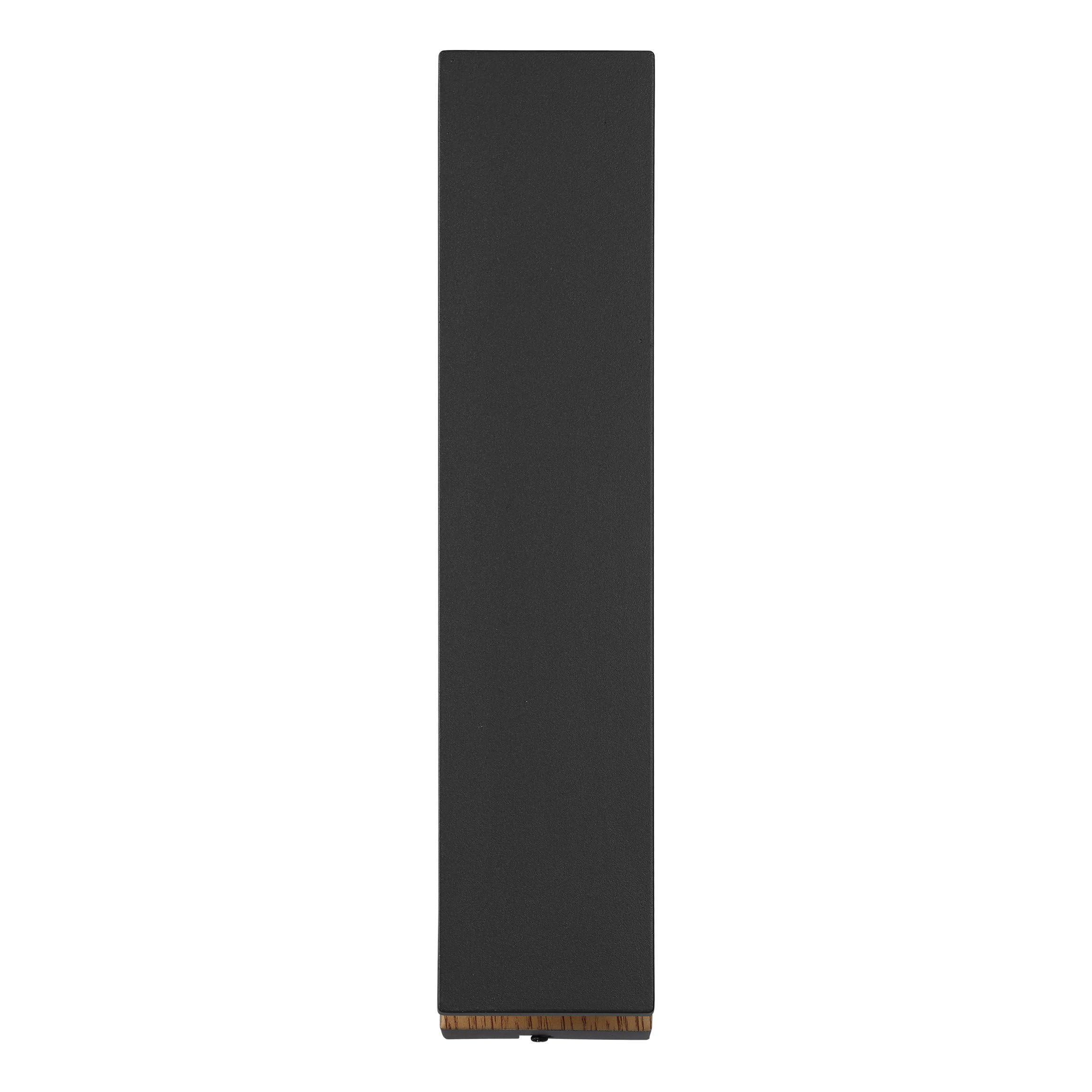 EGLO LED Außenleuchte Costorio Wandleuchte außen | aus Aluminium in Schwarz und Holz-Optik, Wand Außenbeleuchtung warmweiß, Außenlampe IP44