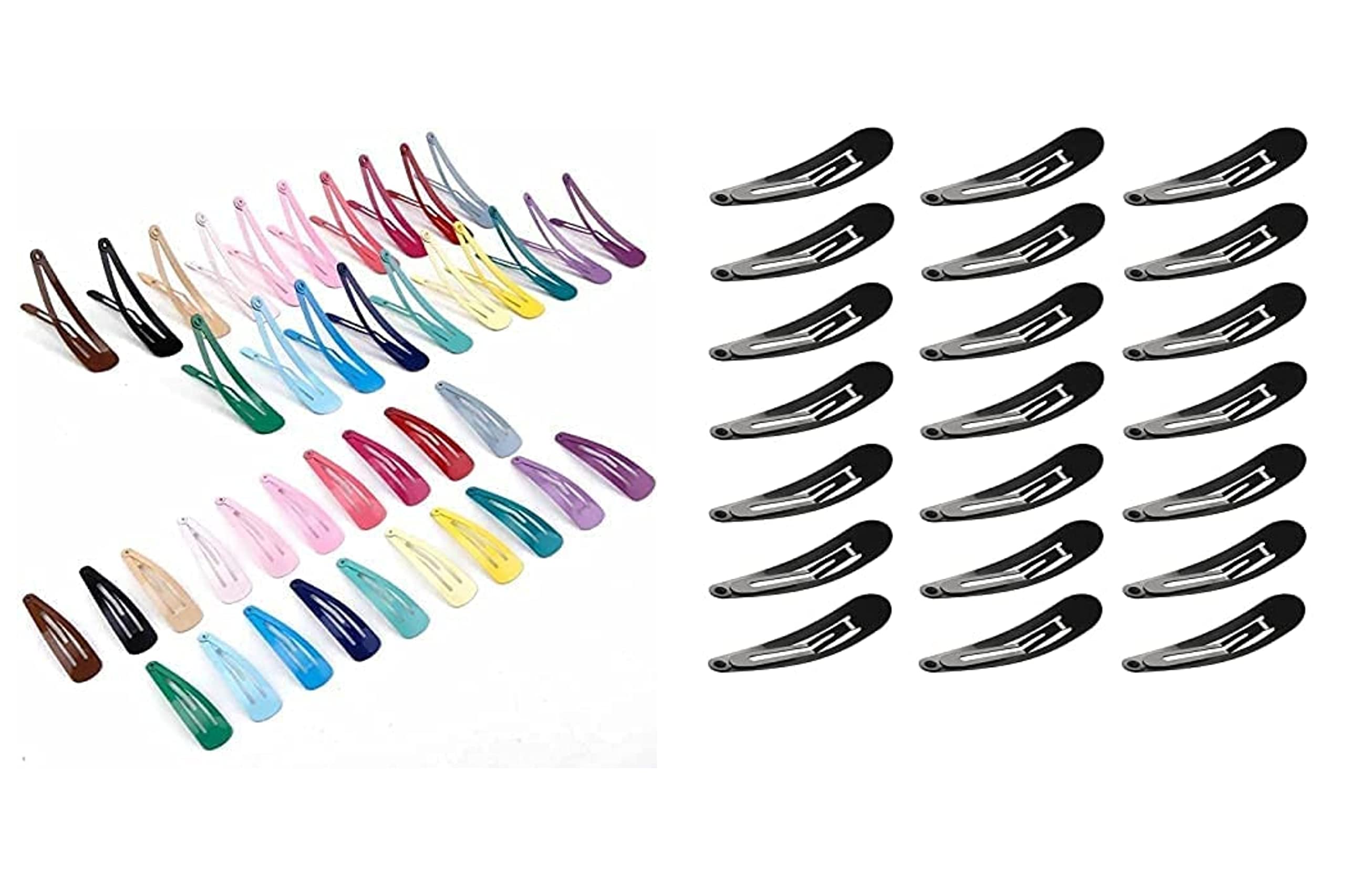 MOOLYAVAAN PRODUCTS (2 in 1 ) Color Tic Tac With Black Tic Tac Snap Hair Clips Hair Barrettes, Tic Tac Snap No-Slip Metal hair Clips for Girls / Kids (12pcs Black Tic Tac +12pcs Color Tic Tac) (B0B4B3XNXN) Amazon Price History, Amazon Price Tracker