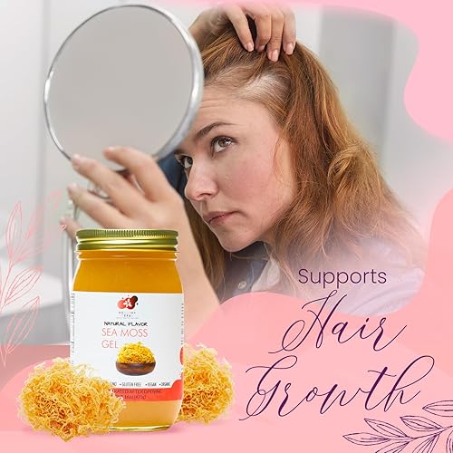 Miniatura 6 de Healthy Herbs Gel de musgo marino (natural) elaborado en forma silvestre de oro de Santa Lucía Jamaicana Seamoss  Superalimento cosechado en la
