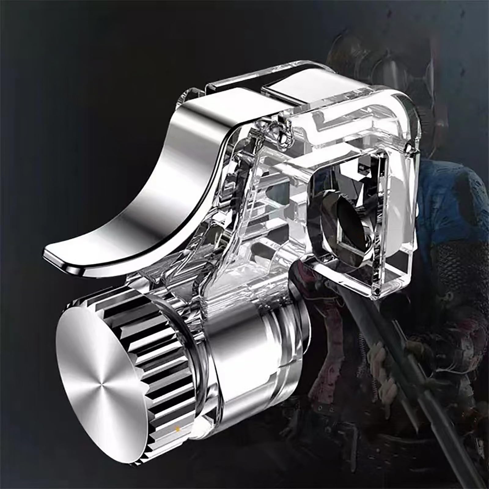 YAMSLAM PUBG Mobile Controller Trigger, Pulsante Mira Fuoco con L1 R1 Chiave Joystick, Accessorio di Gioco per Esperienza Premium