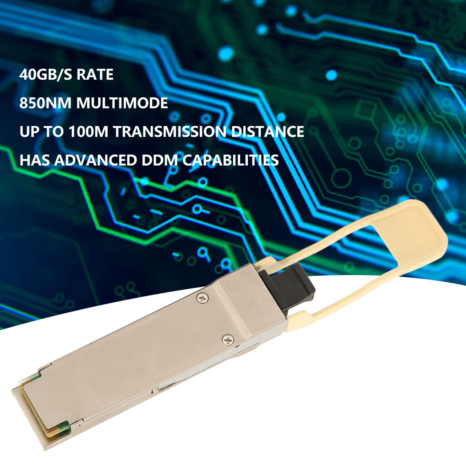 Transceiver 40G QSFP SR, Wielomodowy MPO 850nm Do 100M Niski Pobór Mocy Moduł Optyczny QSFP Do Zapór Sieciowych Serwerów