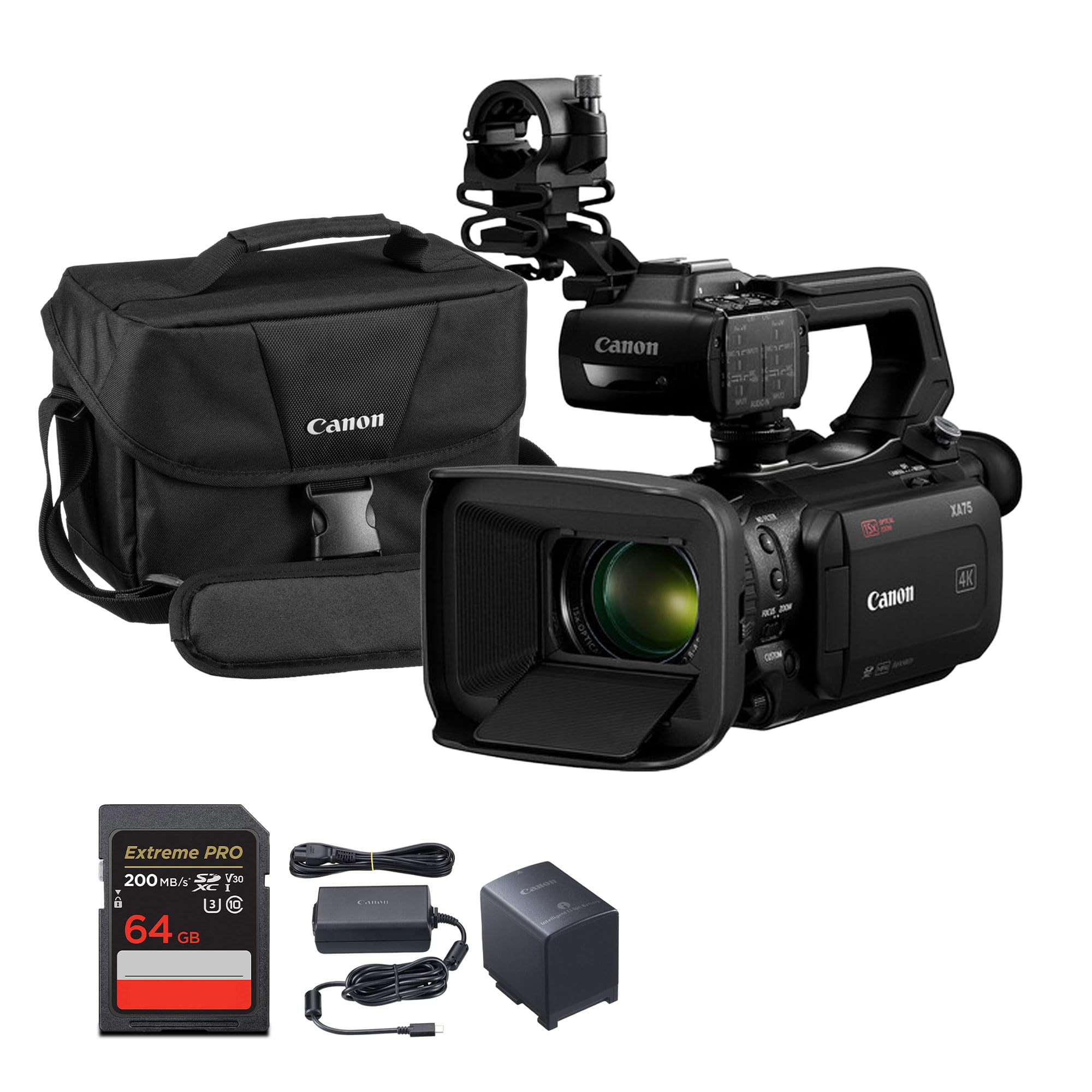 Canon XA75 Professional UHD 4K Camcorder with 15x Optical Zoom, 1" CMOS Sensor, Dual XLR Audio, SDI & HDMI Outputs, Dual Pixel AF, USB-C Live Streaming, 5-Axis Pack-image-46
