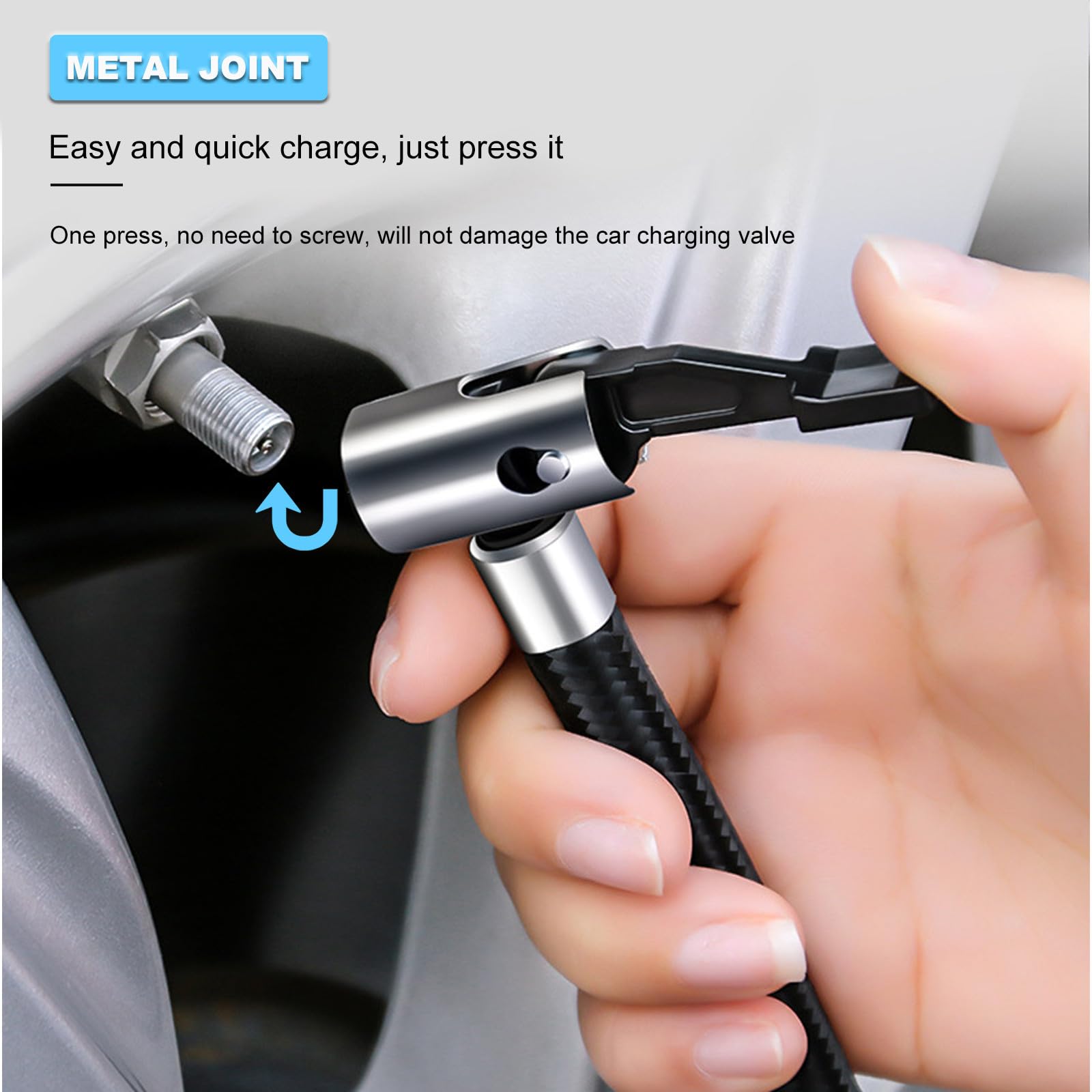 BESTOYARD de Aire Portátil Adecuado para Inflar Ruedas Fácilmente con Pantalla Digital Compresor y Parada Automática, Material Abs y Cobre para Neumáticos de Coche