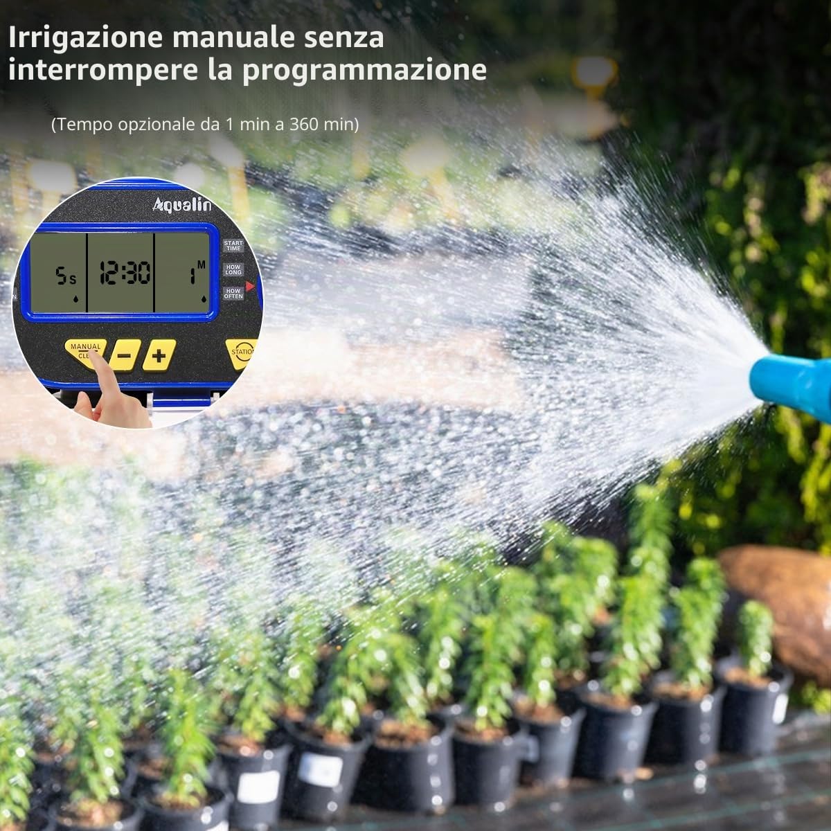 Temporizzatori per irrigatori Sistema di irrigazione Controller Computer per irrigazione Due uscite