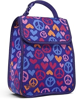 Built NY - Zaino Porta Pranzo da Bambina, Motivo: Estate d’Amore, Colore: Indaco Viola