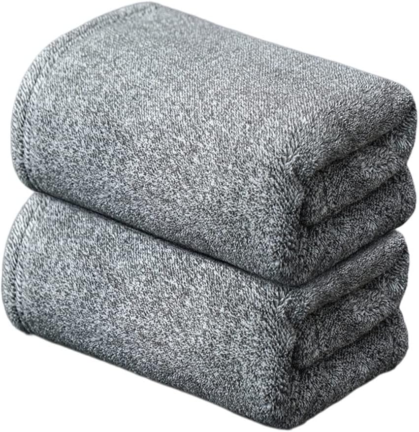 Towel Bath Towel Suit Men and Women wash Their face and Wipe The Bath Fast Dry Water Does not Drop Hair Thickening(A 2PS)