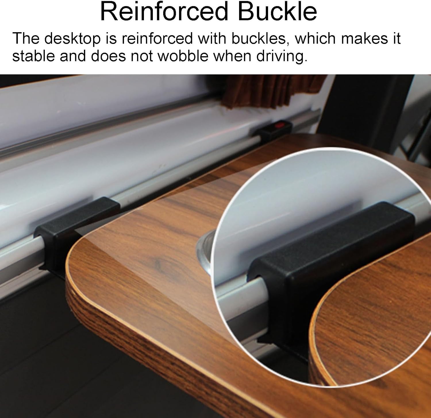 RV Folding Wall Table, RV Caravan Picnic Folding External Table, Suitable for Outdoor Picnic Computer Workstation Trestle(White)