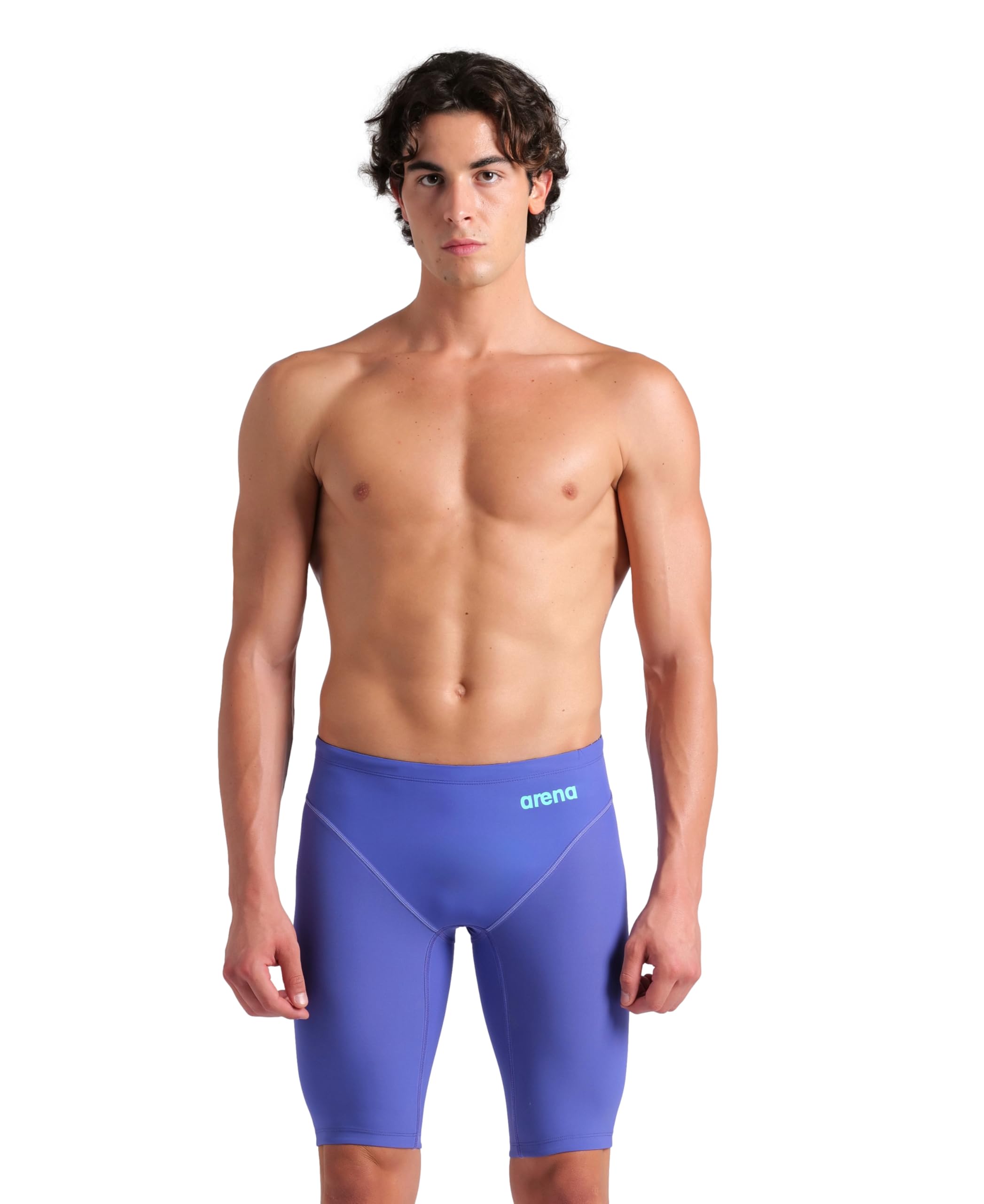 ARENA Men's Standard Powerskin Impulso Swim Racing Jammer Competition Tech Suit, Future Dusk
