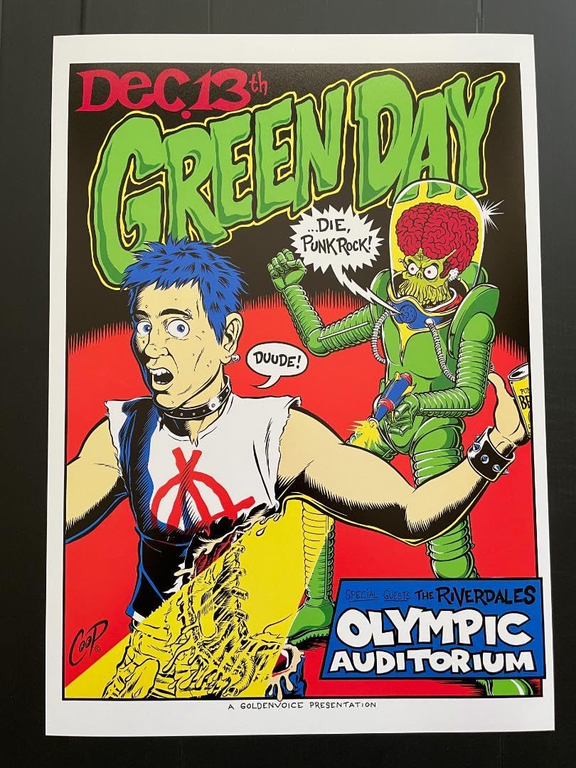 Amazon.co.jp: ポスターCoop グリーンデイ 1995年 Green Day