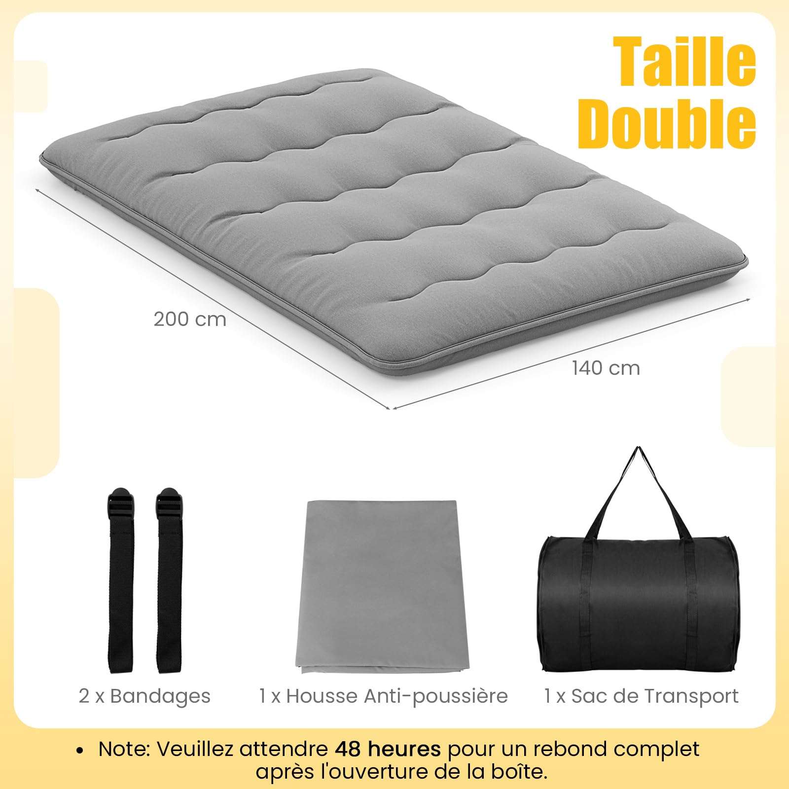 GIANTEX Matelas Futon Japonais Portable
