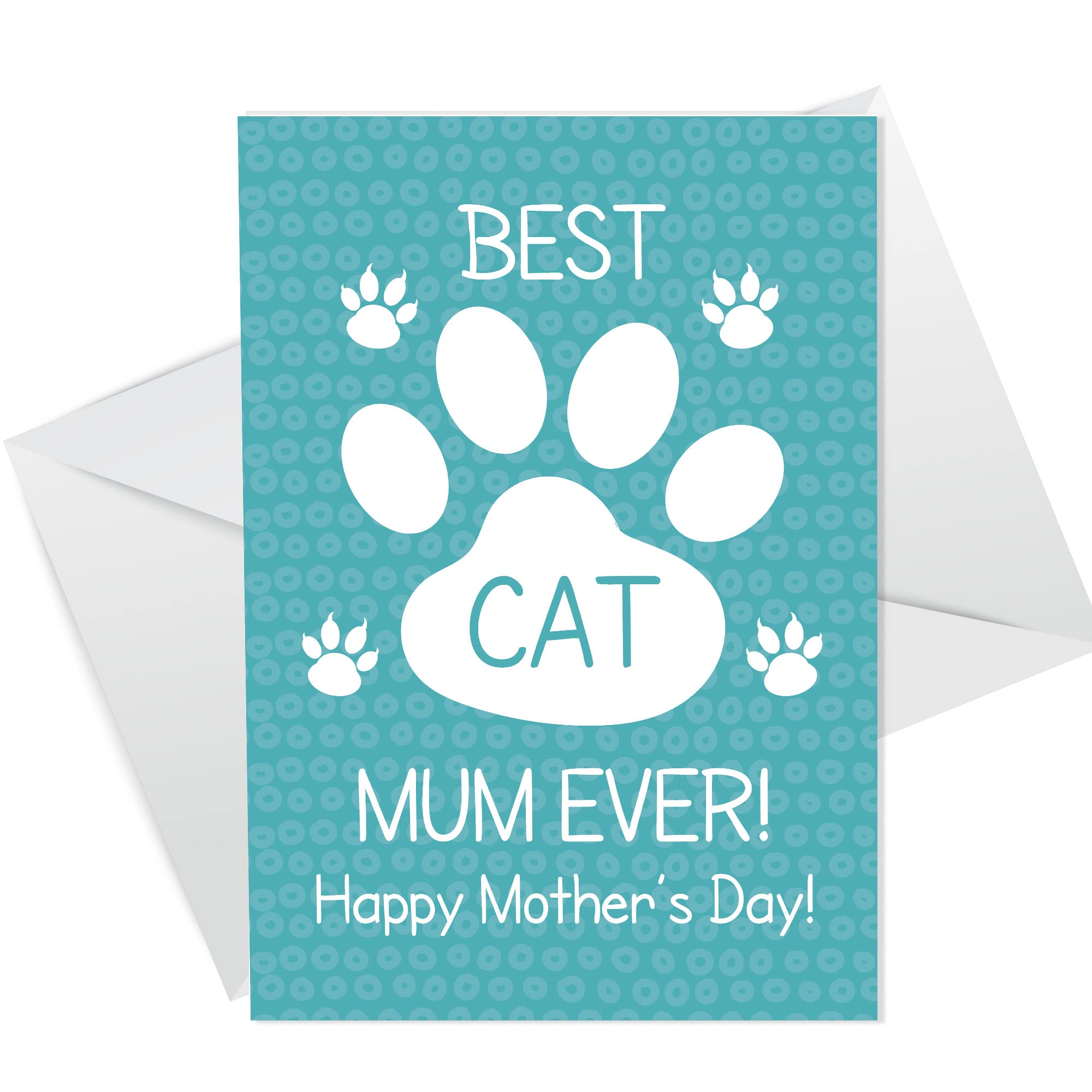 Funny Mothers Day Card From Cat Best Cat Mum Card For Cat Lover Humour Joke
