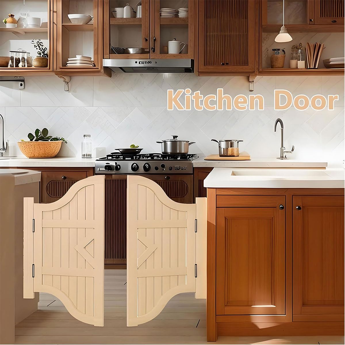 Caffè Bar Porta Saloon in Legno, Porta Battente Interno, Porte Oscillanti per caffè, Porte a Mezza Vita Porte Divisoria per scale da cucina Negozio Bar