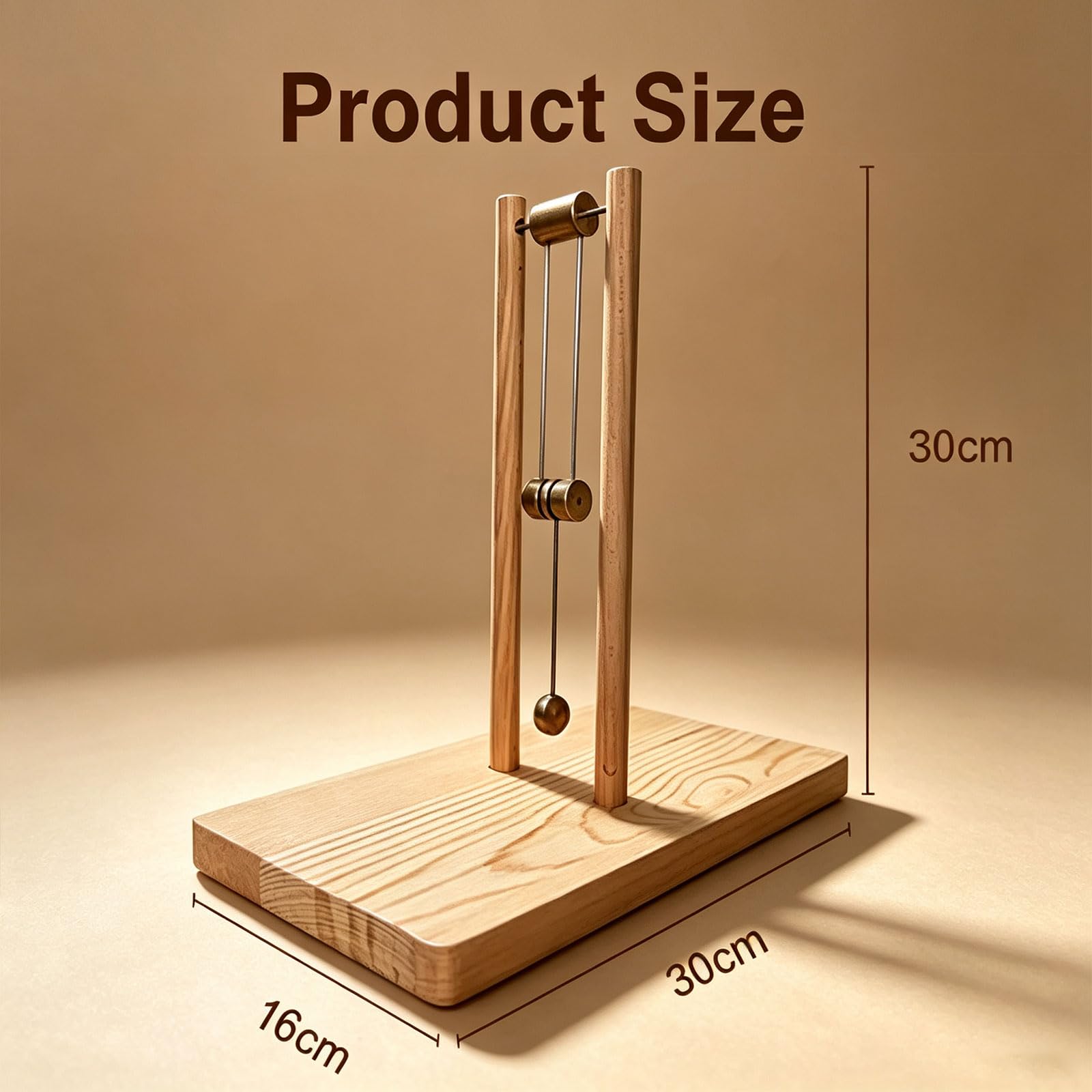 Adorno De Escritorio De Doble Péndulo del Caos, Modelo De Energía Cinética De Madera, para Armar Tú Mismo, Juguete De Escritorio con Forma De Péndulo, Modelo De Demostración Física, para Oficina