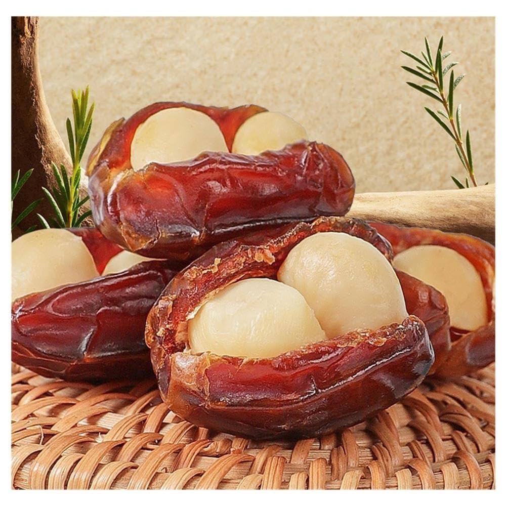 Datteri ripieni in scatola con ripieno di noci macadamia - Snack frutta candita e(3pcs)