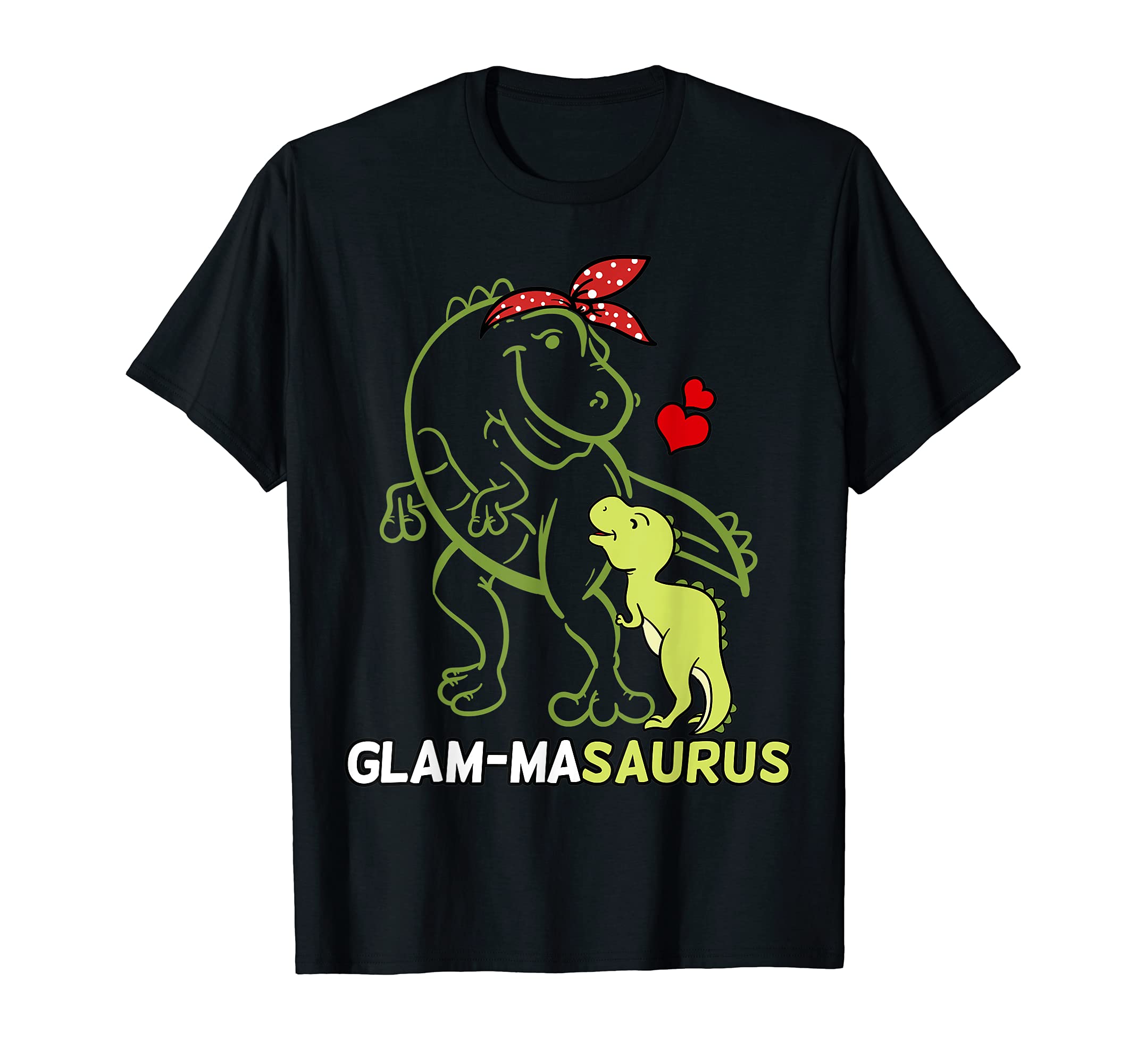 Glam-Masaurus Glam-Ma Dinosaur Baby Mother's Day T-Shirt