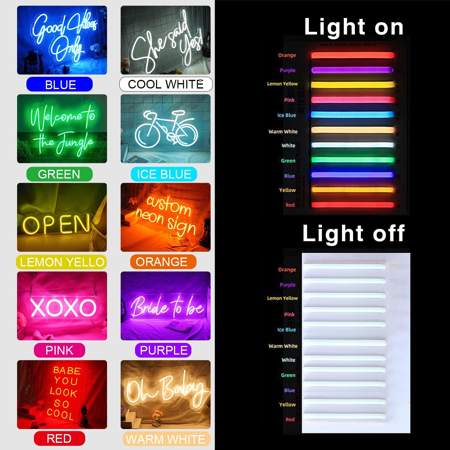 Custom Neon Signs LED for Wall Decor Room Decor Personalized Design Nails Neon Name Sign for Bedroom Wedding Birthday Party Gift Home Various Color Easter Decorations (Optional 10" to 55") 10"