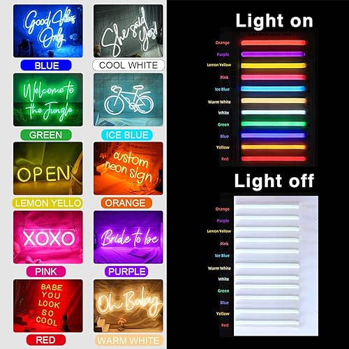 Miniatura 4 de Letreros de neón personalizados para decoración de pared, letrero LED de neón, diseño personalizado para decoración de dormitorio, decoración de