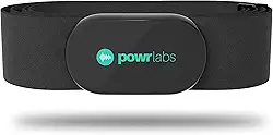 Pulseira peitoral Powr Labs para monitor de frequência cardíaca Bluetooth e ANT+ – Compatível com Polar, Garmin, Peloton, Wahoo
