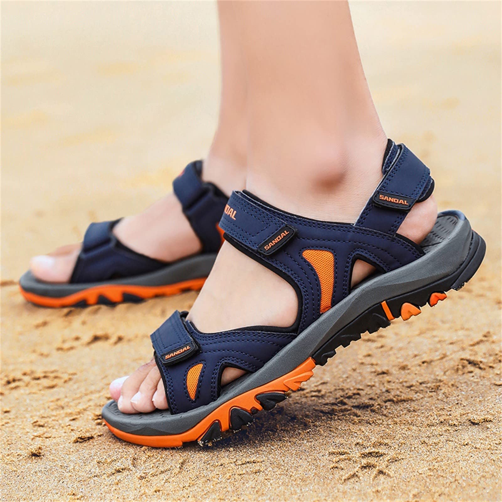 Générique Sandales Homme Été Plein Air Sport Plage Chaussures Respirantes Antidérapantes Confortables Légères Marche